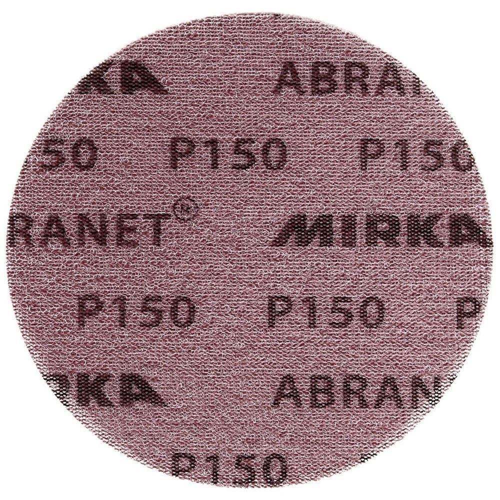 MIRKA ABRANET Schleifscheiben Grip 150mm P150 50 Stk. ( 5424105015 ) - Multicolor, Metall (16/220/9.5cm) - Mirka