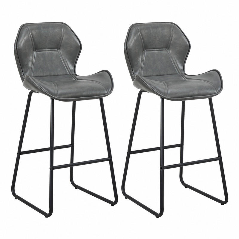 Meubliv Barhocker Grau 47x91.5x48.5 cm