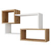 WANDREGAL Trio 005 - Eiche Wotan/Weiß, Holzwerkstoff (87/54/18cm) - MIRJAN24