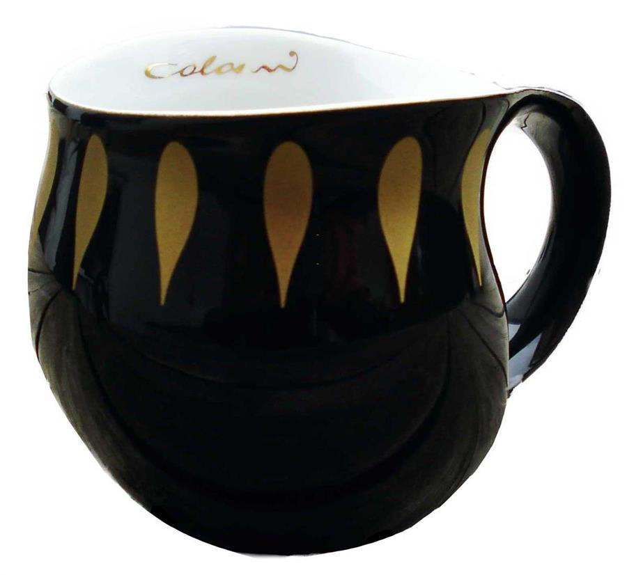KAFFEEBECHER black & drops Gold - Goldfarben, Keramik (0.28L) - Luigi Colani Porzellan