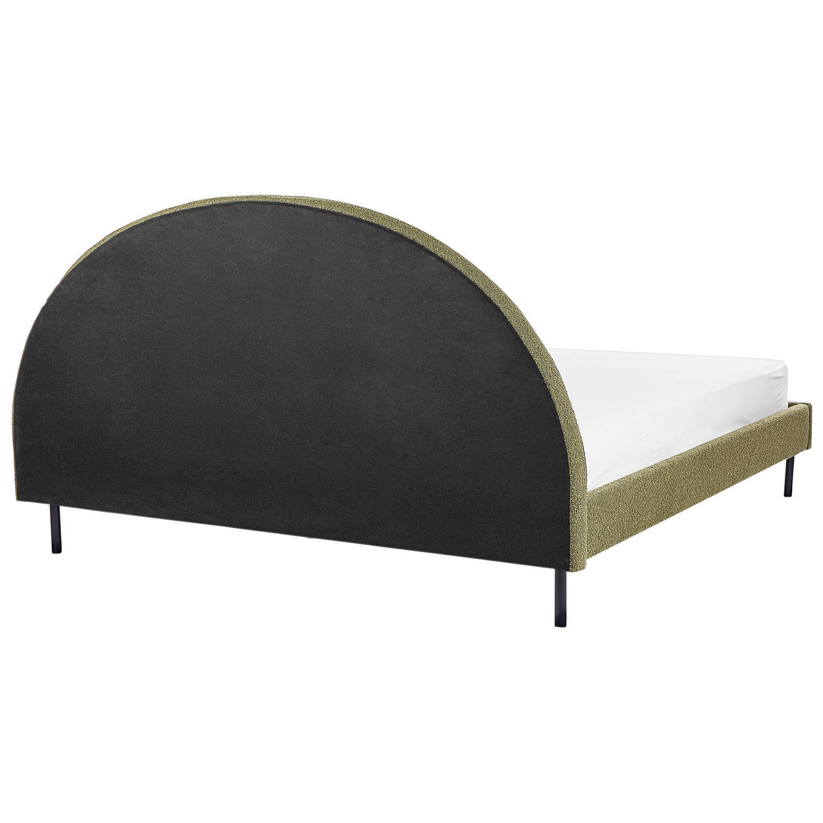 BETT mit Lattenrost 180x200 cm Grün Margut - Olivgrün, Textil (180/200cm) - Beliani