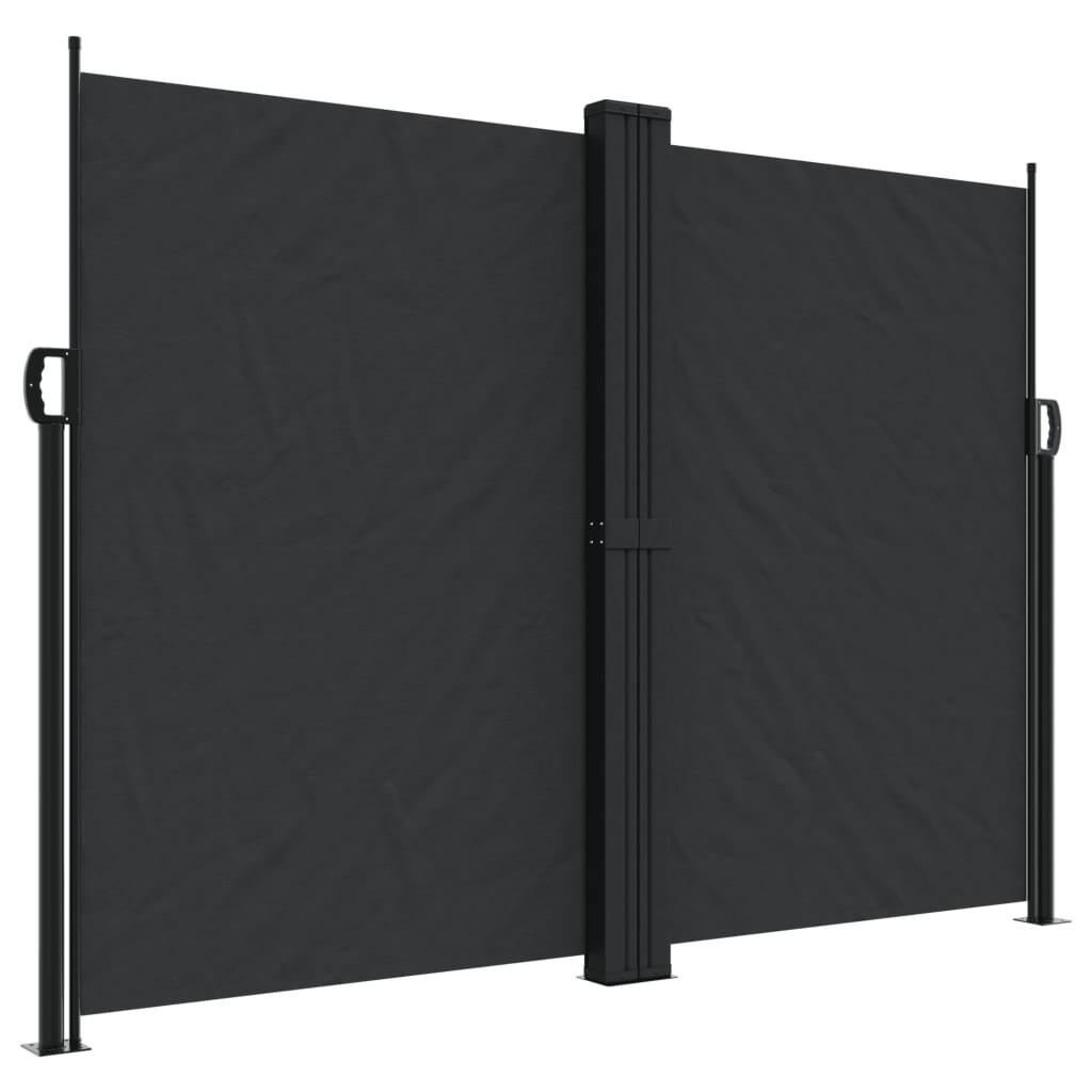 furnicato Seitenmarkise Schwarz 600x180x600 cm