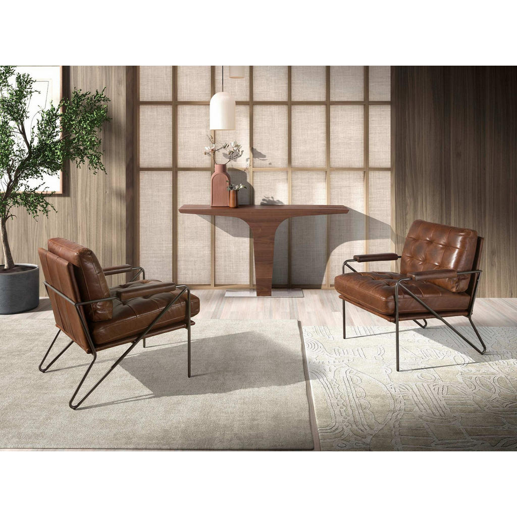 Thumbnail - Angel Cerda Sessel, Braun, Leder, 1-Sitzer, Freiform, 69x78x78 cm, Wohnzimmer, Sessel, Polstersessel