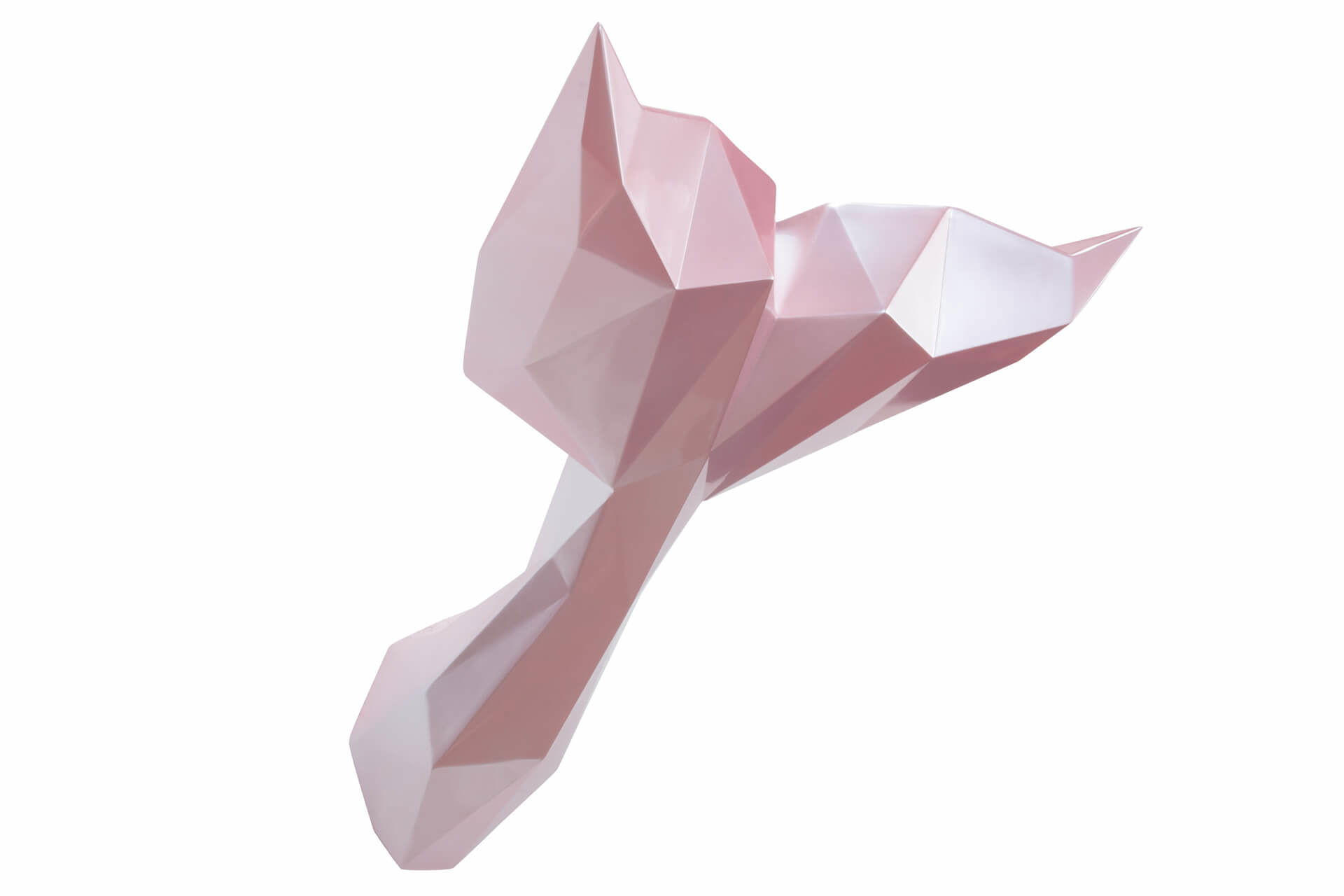 SKULPTUR Rosa 43/32 cm - Pink, Stein (1.66/32/38cm) - KUNSTLOFT