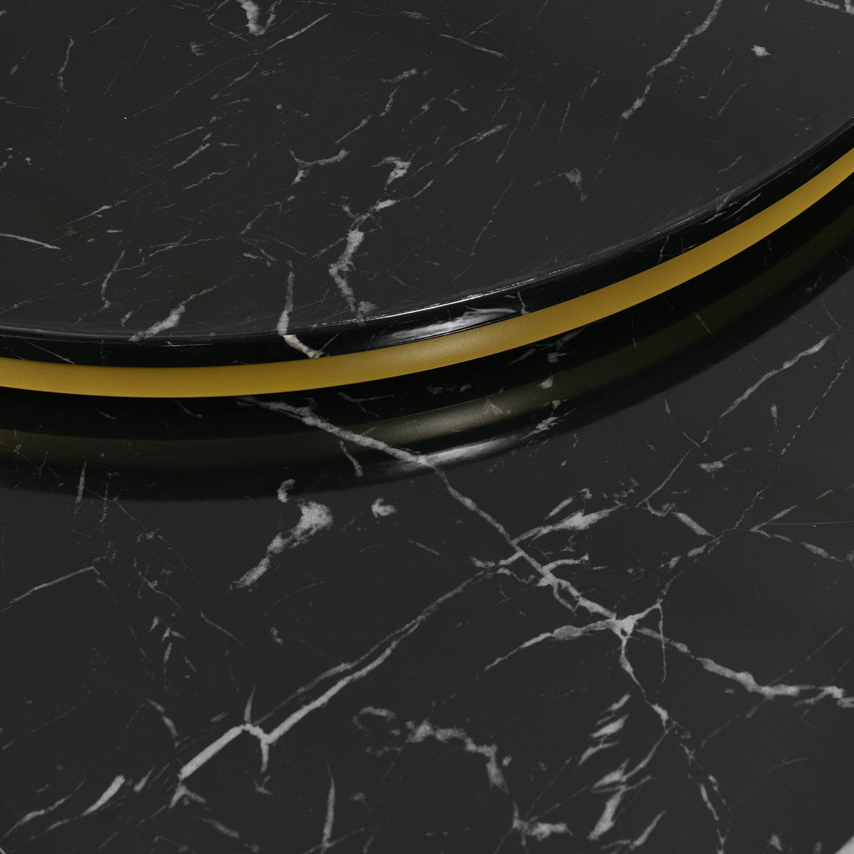 COUCHTISCH DE-221 Nesting Set Schwarz - Schwarz, Holzwerkstoff (70/70/48cm) - ComfortXL