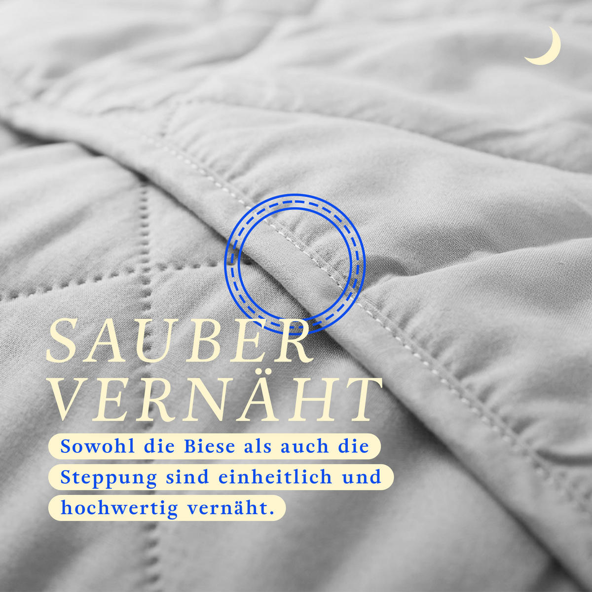 SOMMERBETT Steppbett leicht Hellgrau 200x200 cm - Hellgrau, Textil (200/200cm) - Bestlivings