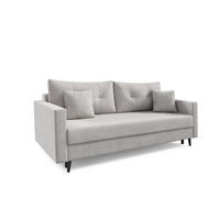 SCHLAFSOFA - Sofa Trevor - Hellgrau (Zetta 302) - Grau, Holz (208/96/98cm) - Möblo