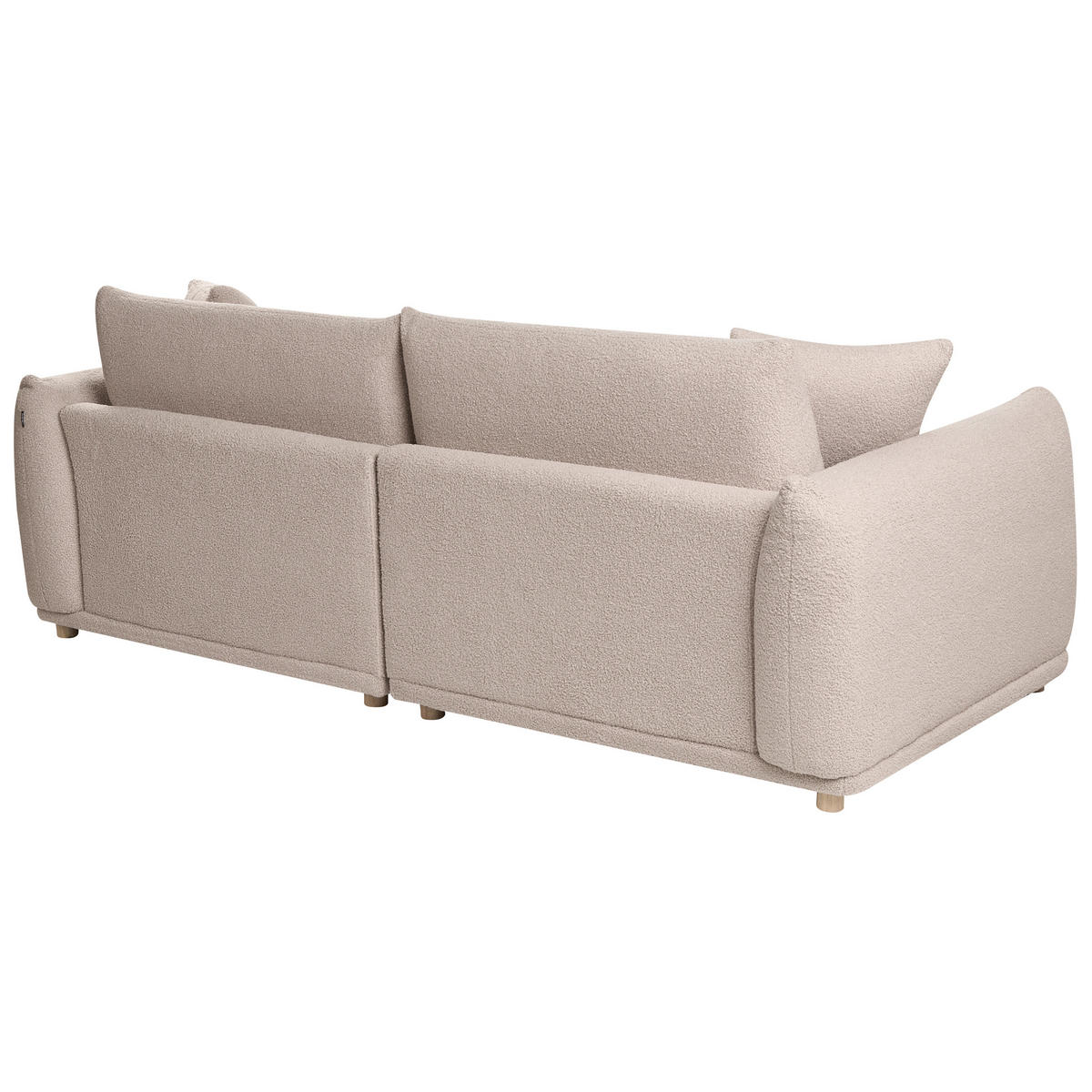 POHOVKA 3-místná Bouclé Béžová Jubek - béžová, textil (214/81/104cm) - Beliani