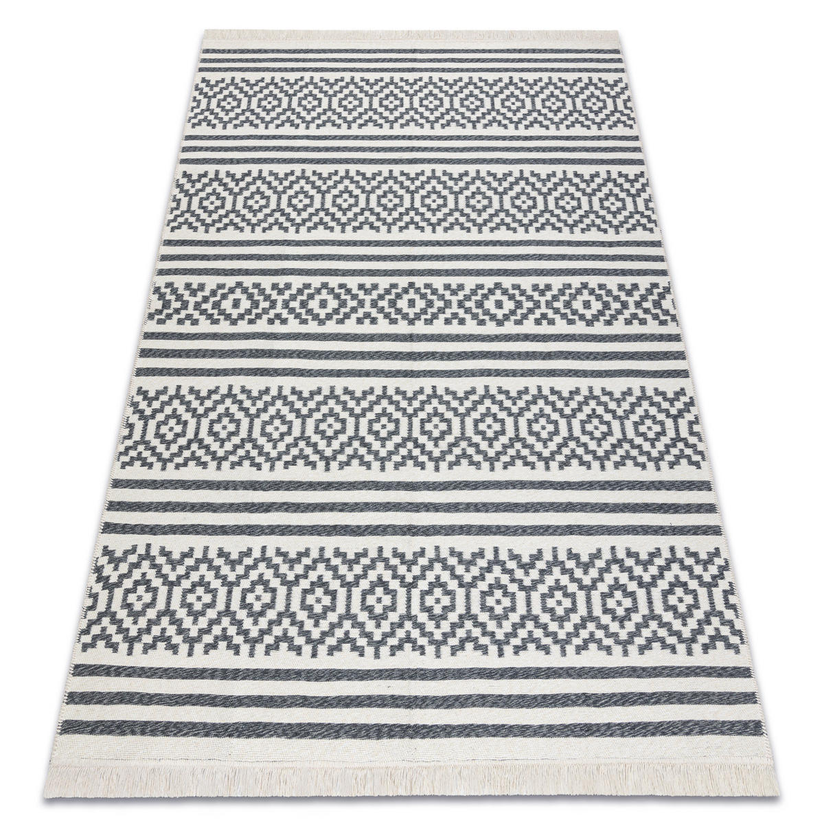 TEPPICH TWIN 140/190 cm - Anthrazit, Textil (140/190cm) - rugsX