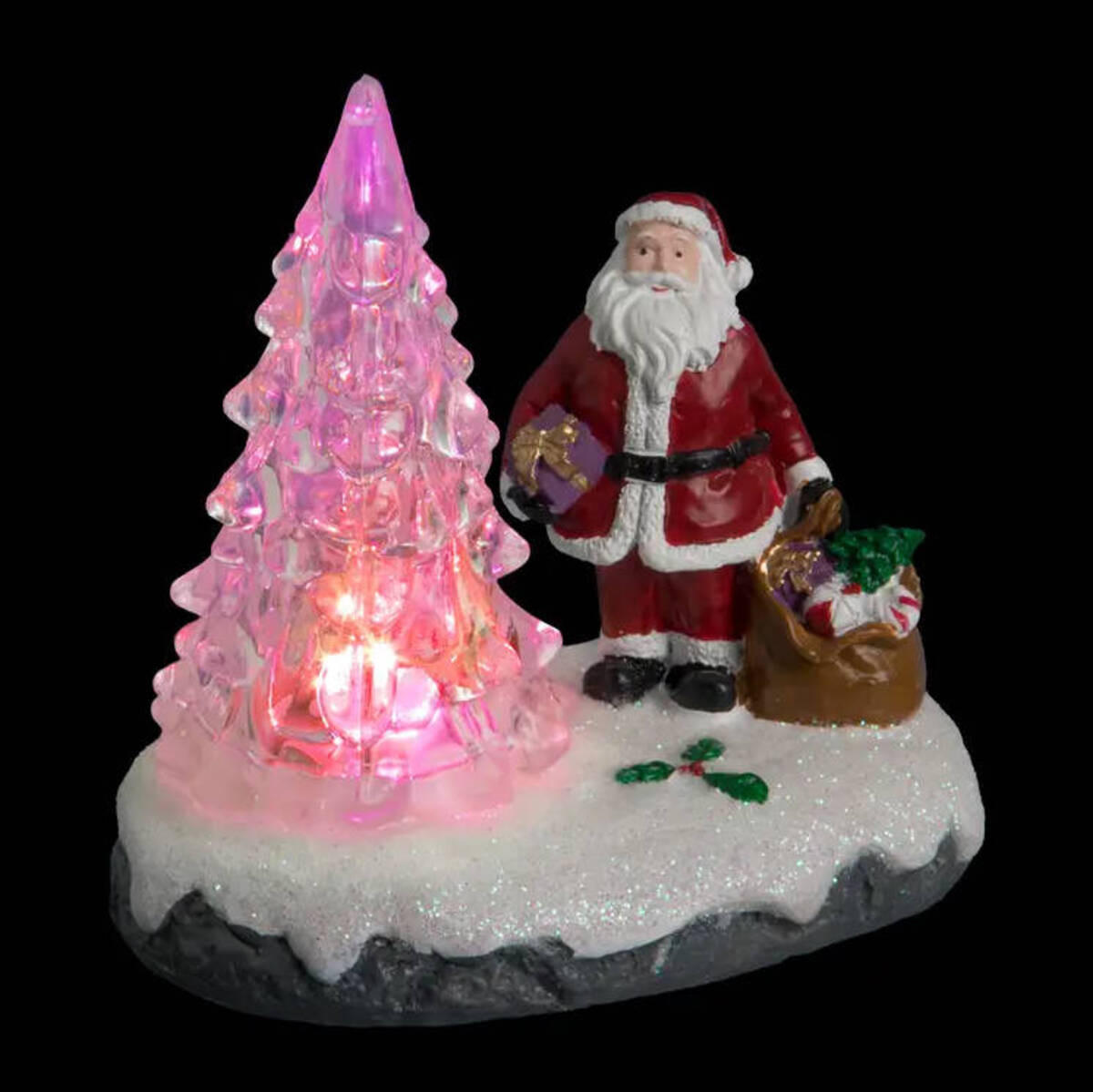 WEIHNACHTSDEKO LED Weihnachtsmann - Multicolor, Kunststoff (5.5/9.5/9cm) - Fééric Lights and Christmas