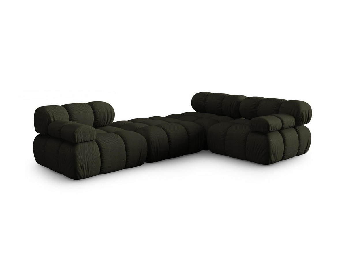 SOFA modular Bellis aus 3D-Stoff Amazonasgrün 4 Sitzplätze - Waldgrün, Textil (188/70/282cm) - Micadoni