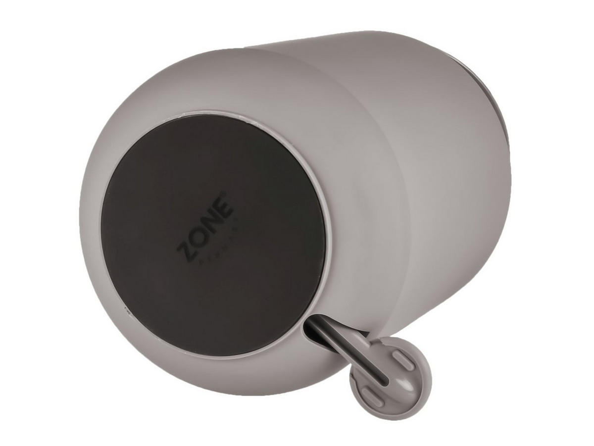 BAD ACCESSOIRES SET Nova ONE 3tlg. gull grey (mittelgrau) - Hellgrau, Kunststoff (23/29/23cm) - Zone Denmark