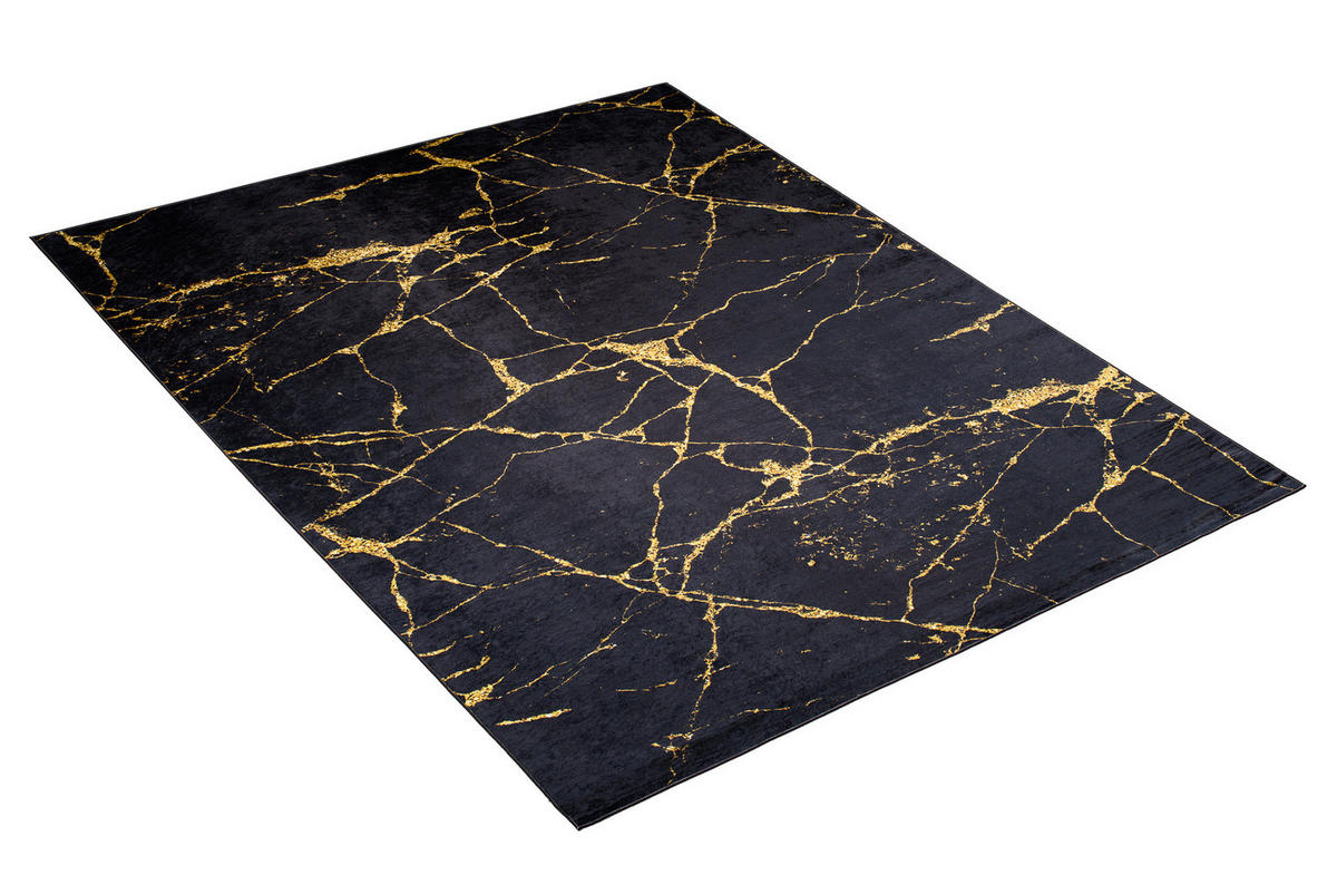 TEPPICH TOSCANA Schwarz 160/230 cm - Schwarz, Textil (160/230cm) - Tapiso