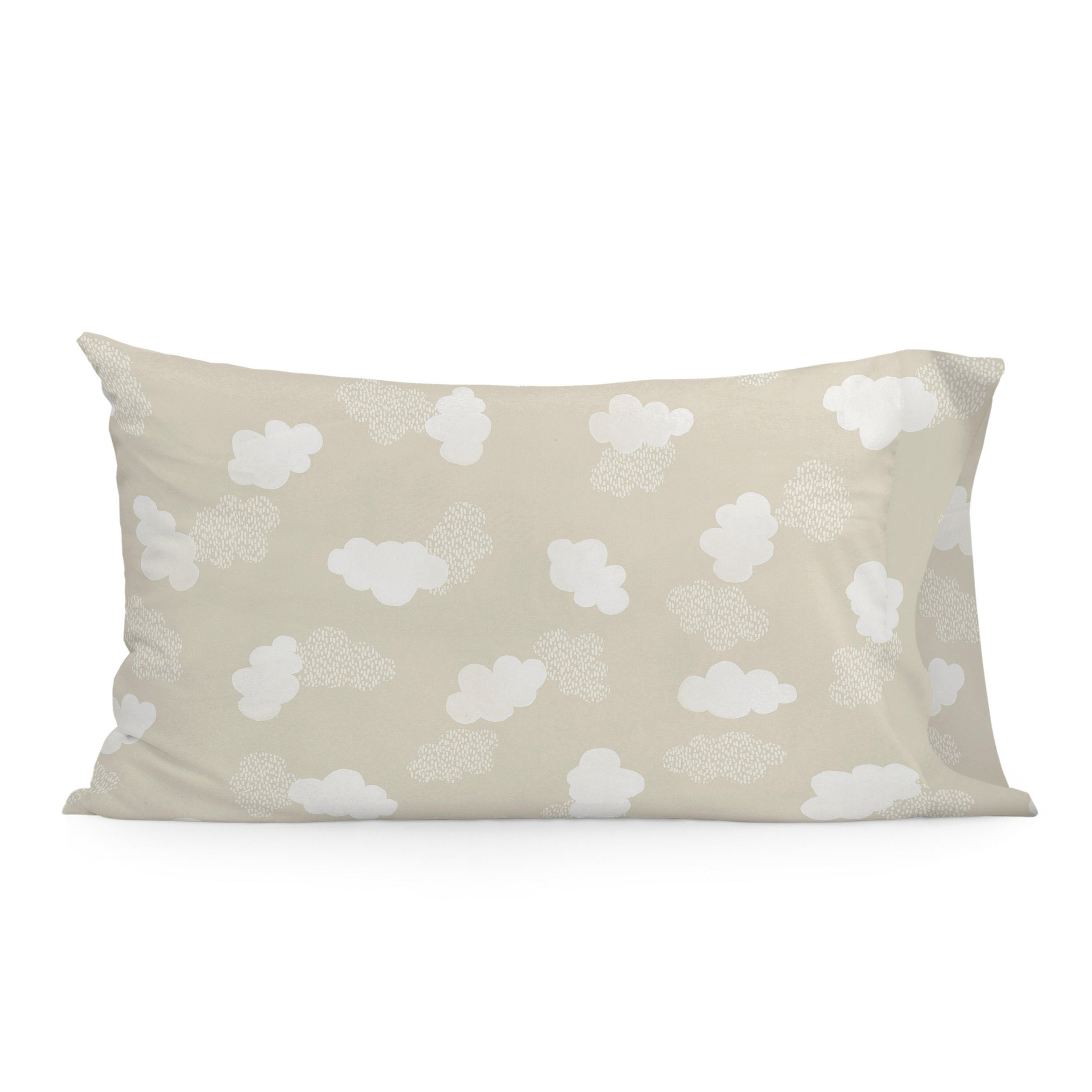 KISSENBEZUG clouds 50x75 cm beige - Beige, Textil (50/75cm) - Happy Friday