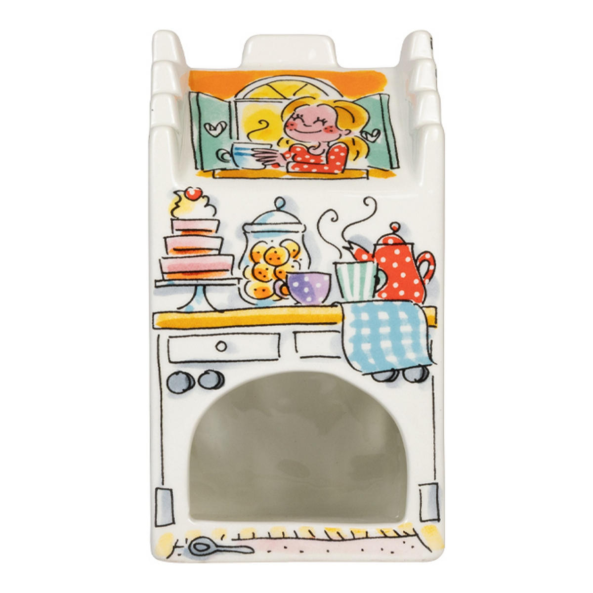 LICHTHAUS Zuhause, süßes Zuhause in Bunt - 14cm - Multicolor, Keramik (8.1/15/8.1cm) - Blond Amsterdam
