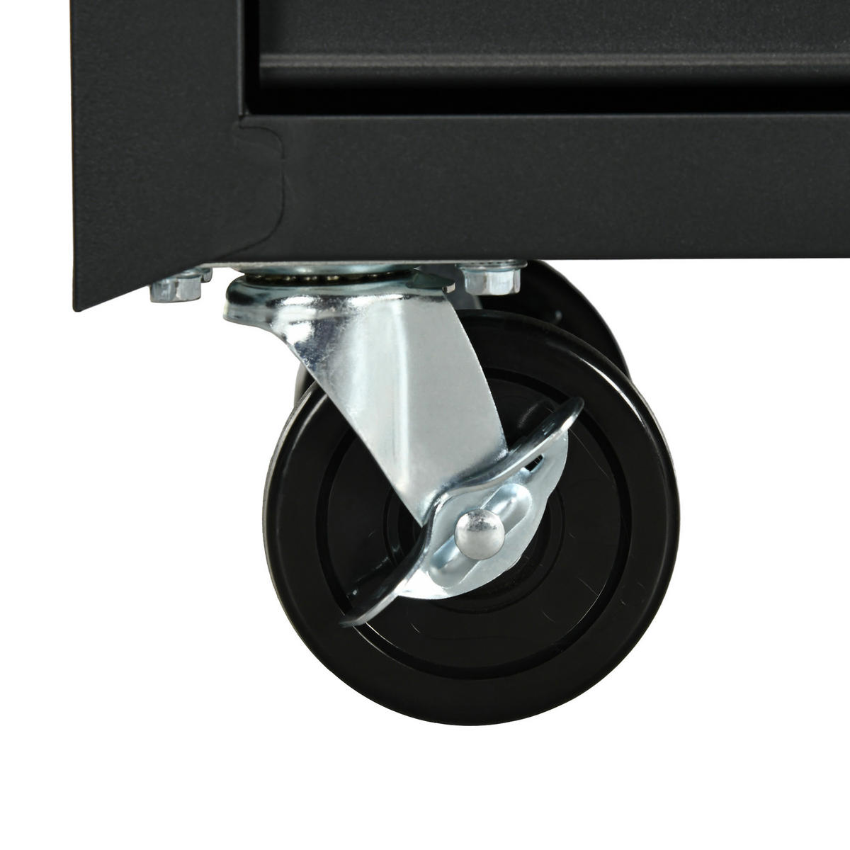 WERKSTATTWAGEN Stahl Schwarz - Schwarz, Metall (33/75/69cm) - DURHAND