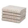 HANDTUCH Brooklyn Glencheck 4er-Set - Braun, Textil (50/100cm) - MÖVE