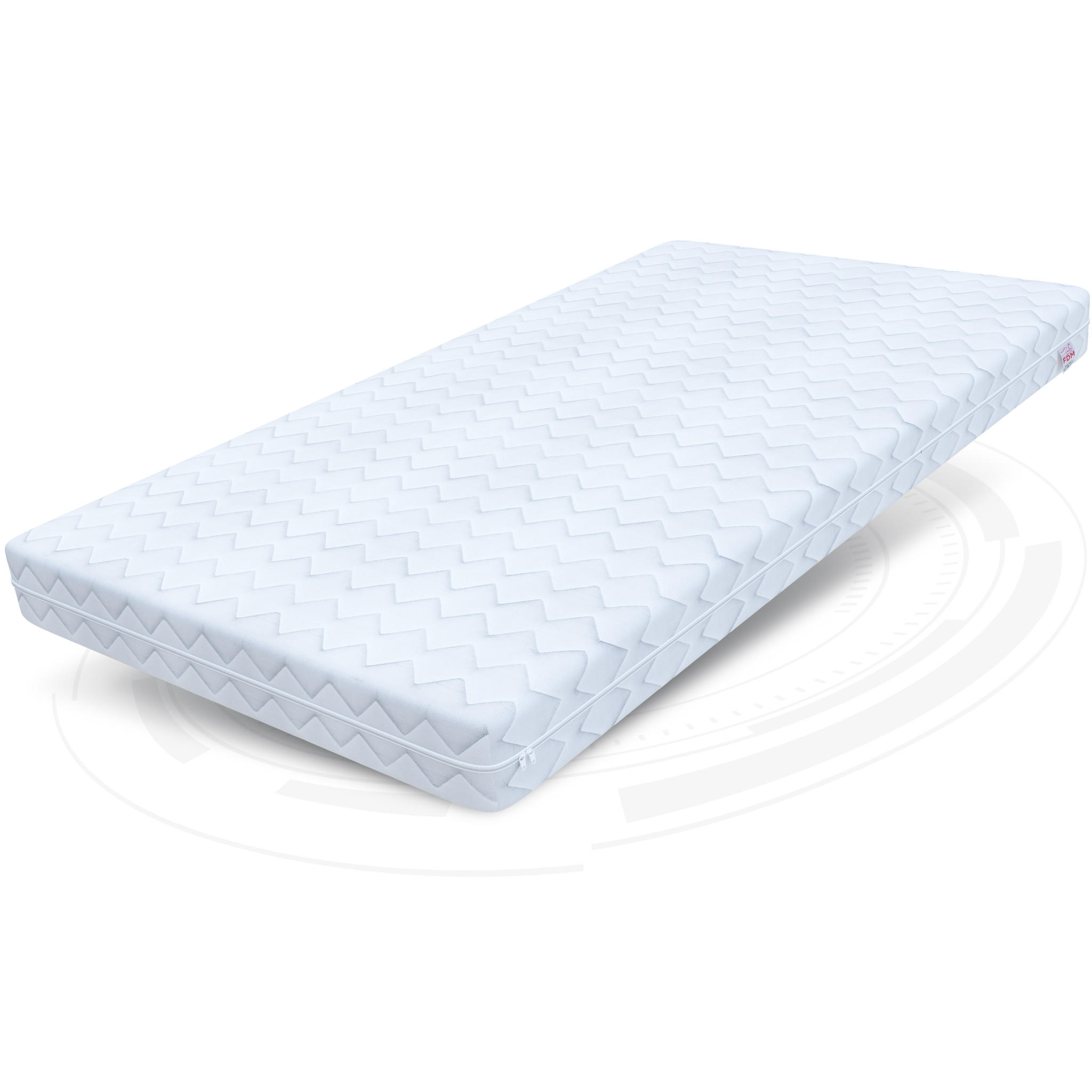 KOMFORTSCHAUMMATRATZE Comfort Plus H3 - Weiß, Textil (100/200cm) - FDM