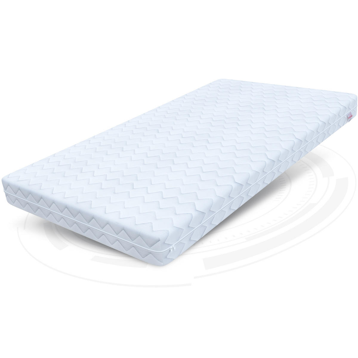 KOMFORTSCHAUMMATRATZE Comfort Plus H3 - Weiß, Textil (100/200cm) - FDM
