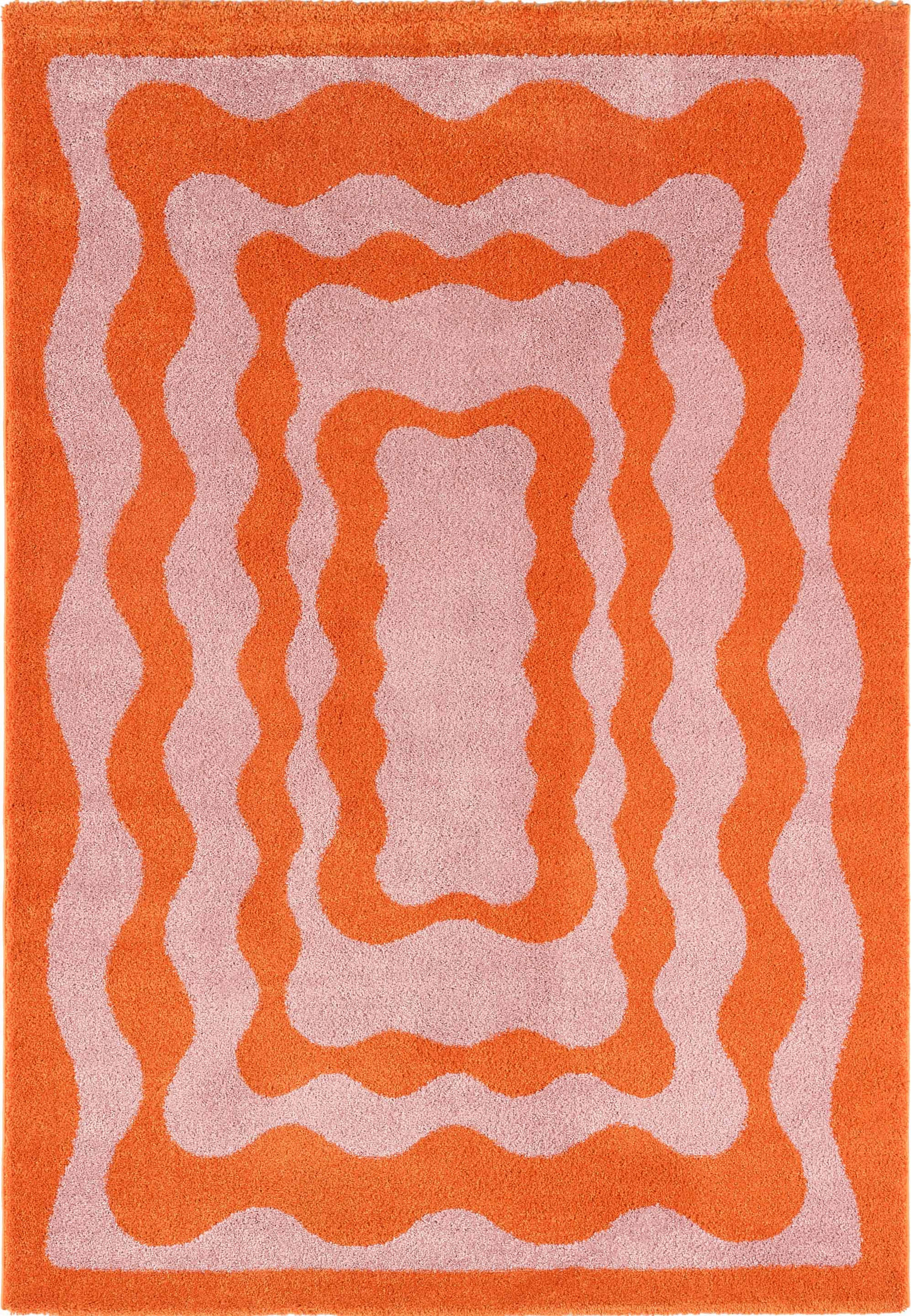 TEPPICH vintage orange Groovy 80x140 cm - Orange, Textil (80/140cm) - Nazar Rugs