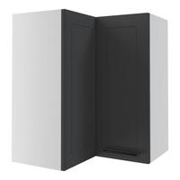 ECKHÄNGESCHRANK Kvantum W12/60 Graphit Matt / Weiß Matt 60 / 60 / 72cm - Graphitfarben/Weiß, Holz/Holzwerkstoff (60/72/60cm) - Feldmann-Wohnen