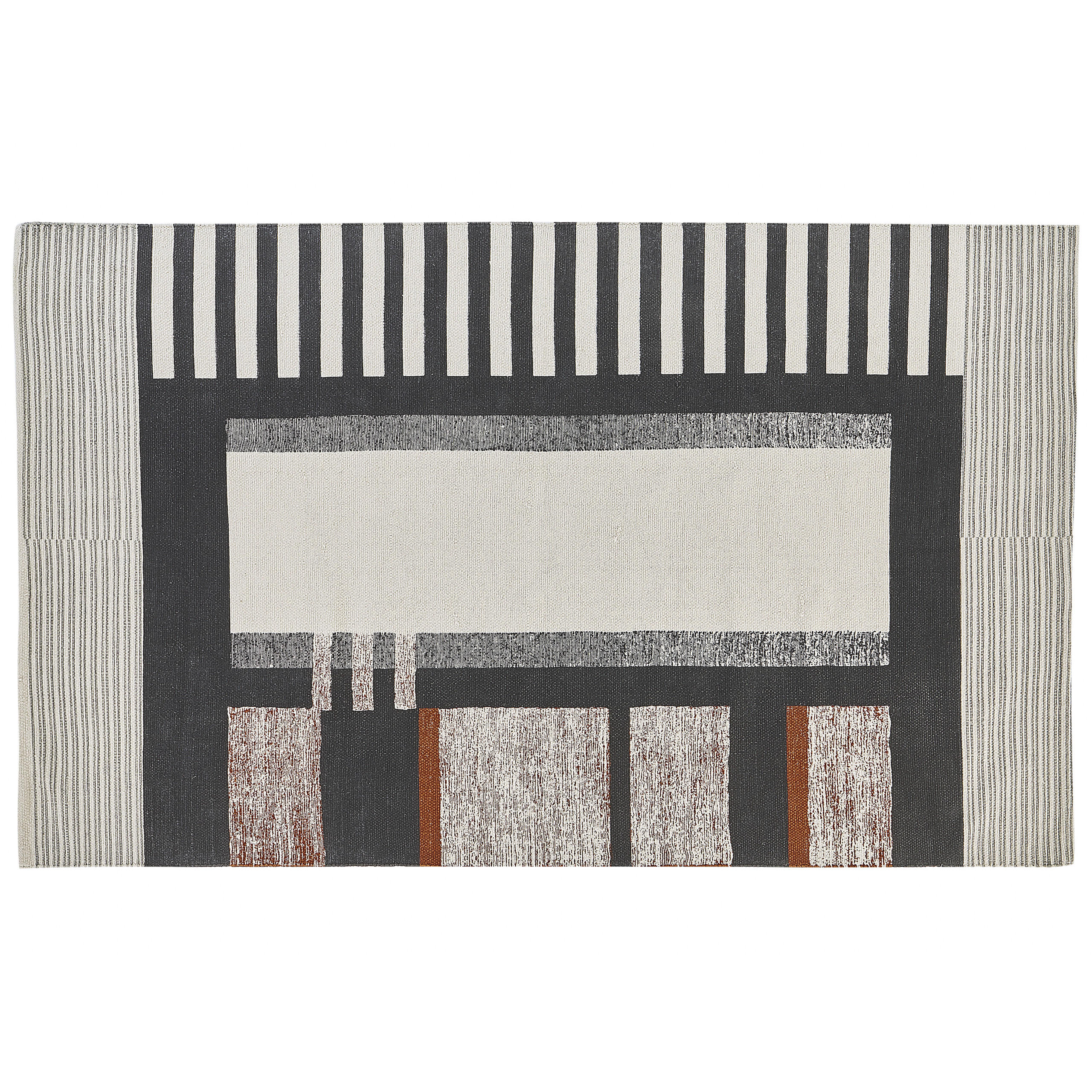 KURZFLOR-TEPPICH Kakinada 230/160 cm - Multicolor, Textil (160/230cm) - Beliani