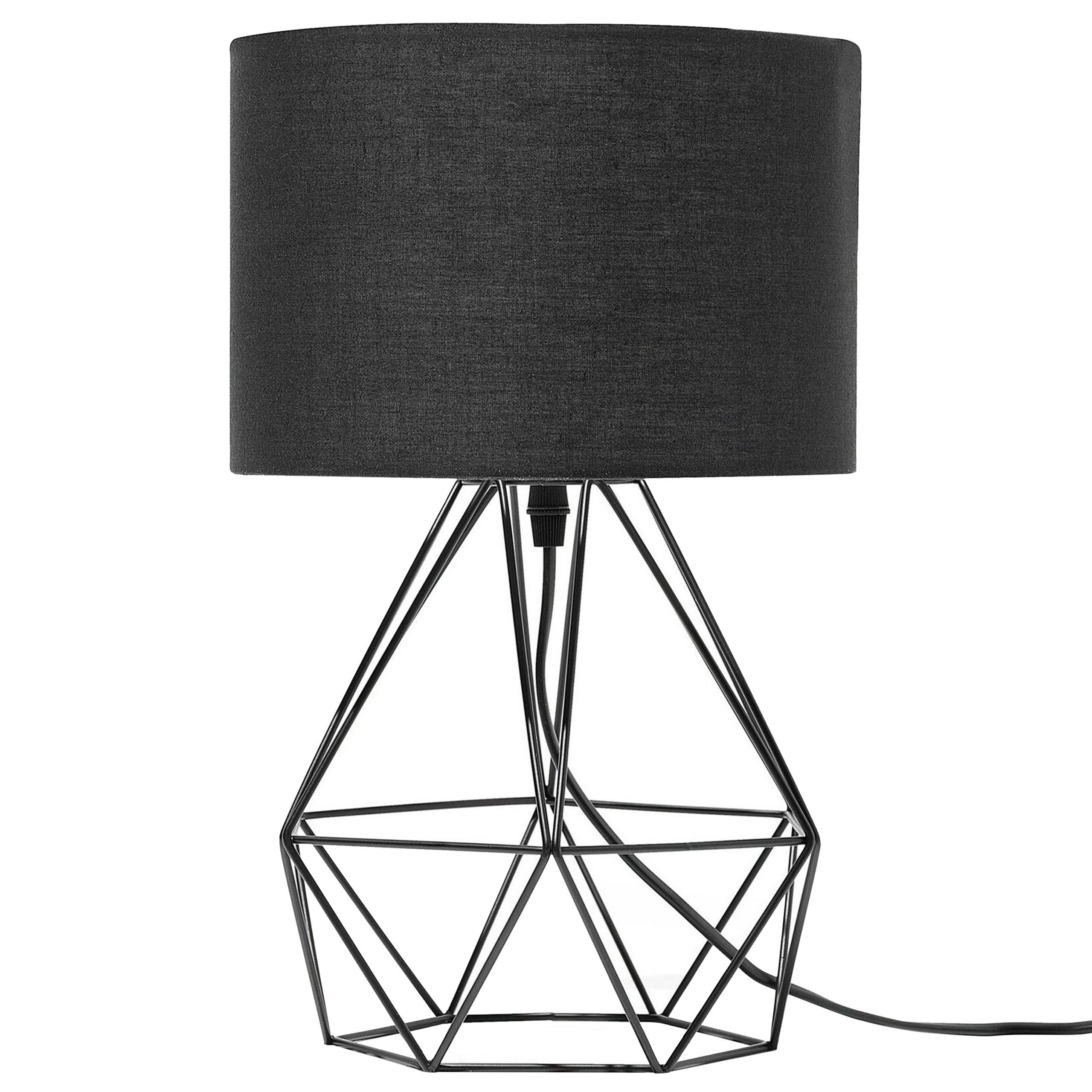 TISCHLAMPE Maroni 22/22/35 cm - Schwarz, Metall (22/22/35cm) - Beliani