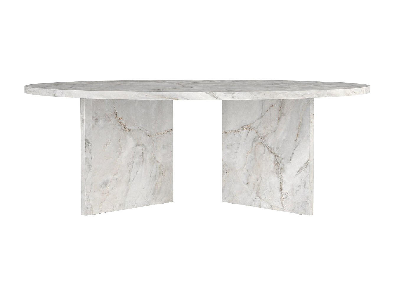 COUCHTISCH - 90 cm x 90 cm - holz - weiß Topania - Weiß, Holz (90/90/31.4cm) - Vente-Unique