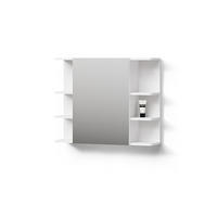 BADSPIEGELSCHRANK Fucino Weiß 79.6 x 64 cm - Weiß, Holzwerkstoff (79.6/64/21.2cm) - Livinity®