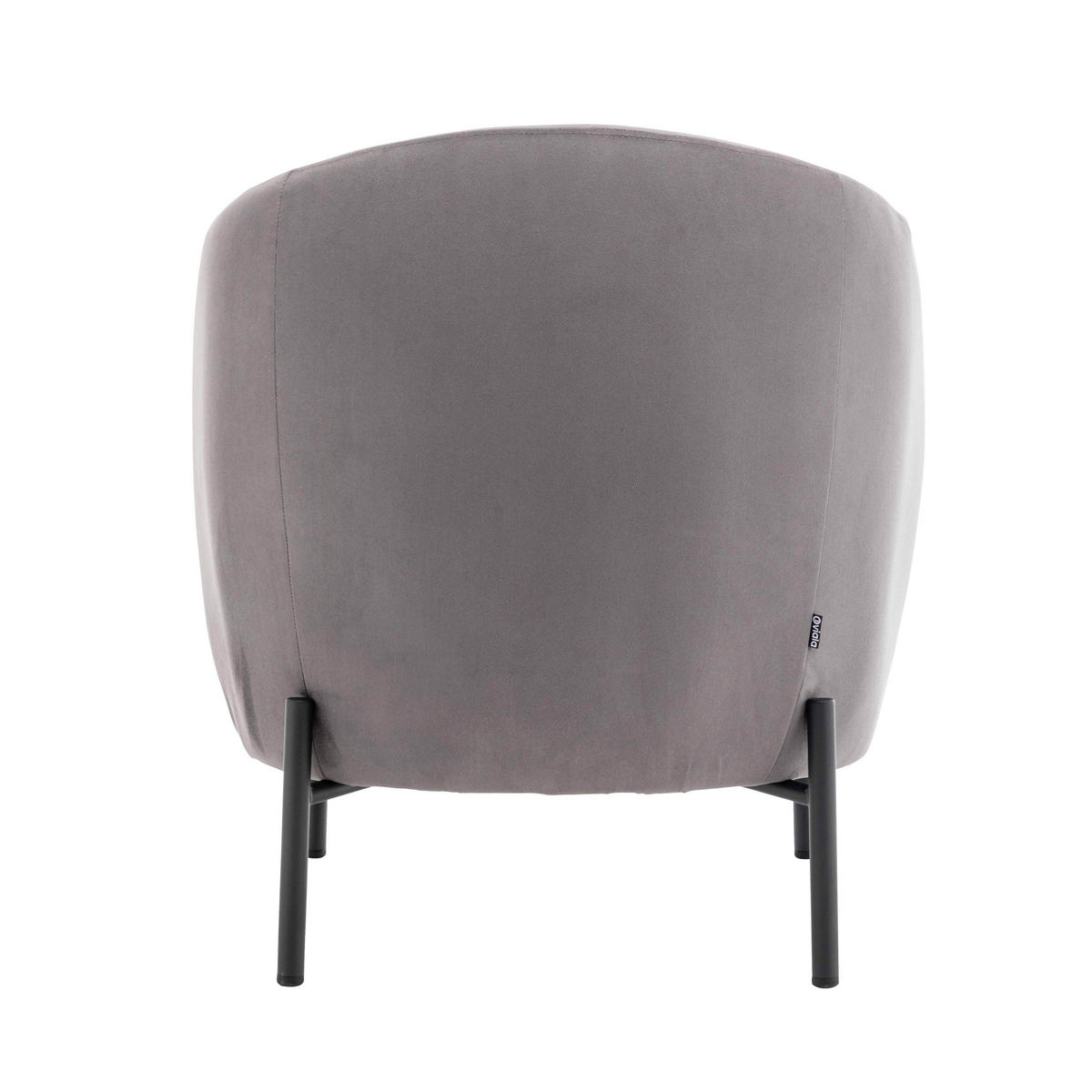 RELAXSESSEL, Grau - Grau, Textil (66/76/73cm) - Oviala