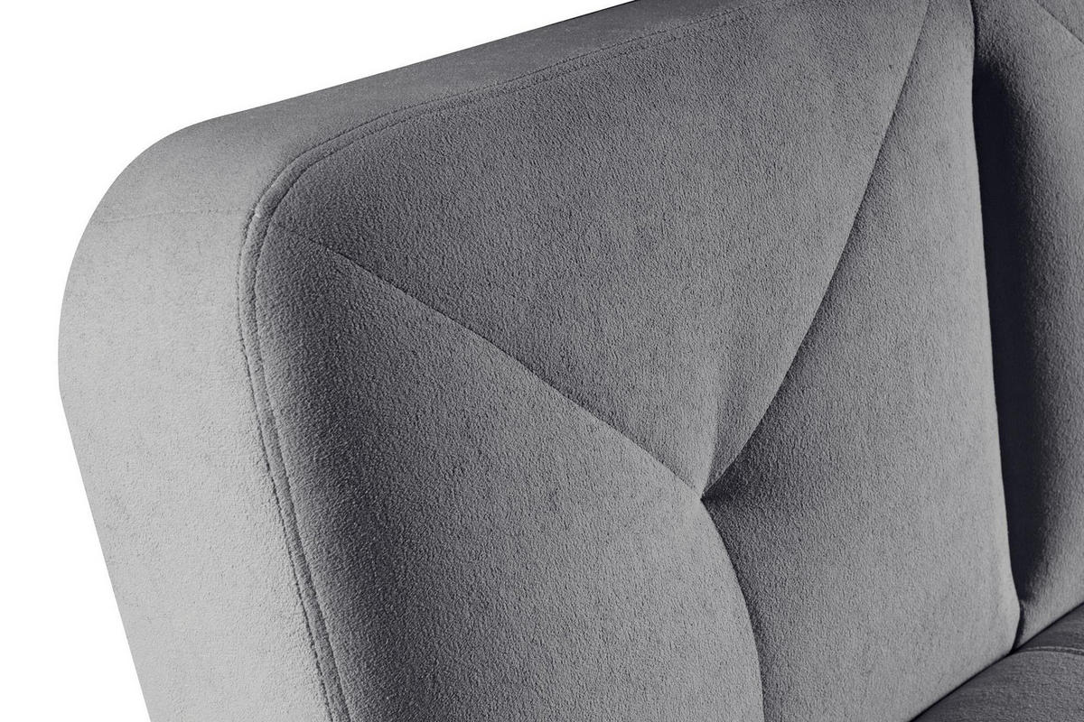 SOFA Nardo Grau, mit Schlaffunktion - Grau, Holzwerkstoff (199/91/91cm) - Bettso