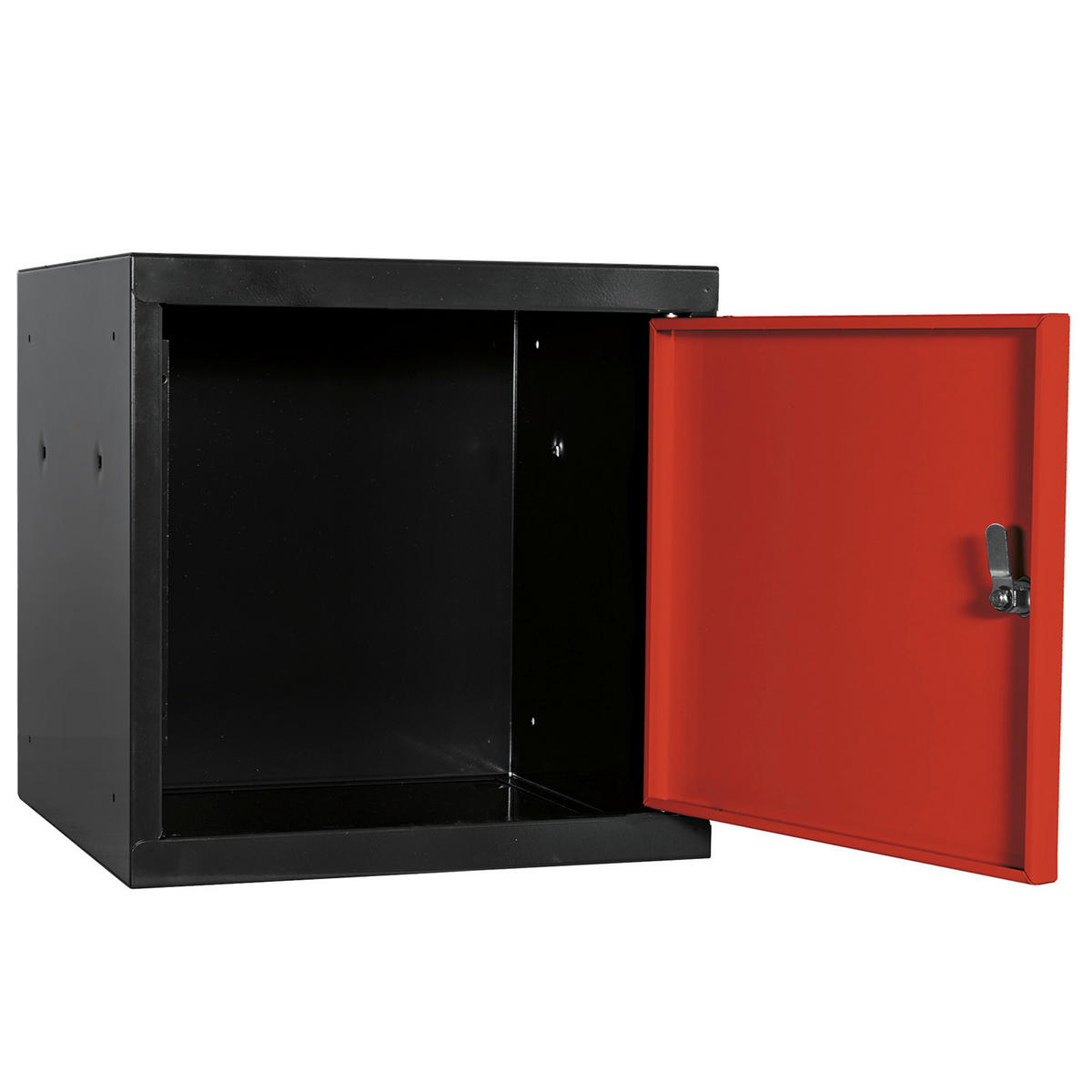 SCHLIESSFACHWÜRFEL 2x Blocky mit Zylinderschloss + 2 Schlüssel 40x40x40cm Anthrazit/Verkehrsrot - Anthrazit/Rot, Metall (40/40/40cm) - PROREGAL