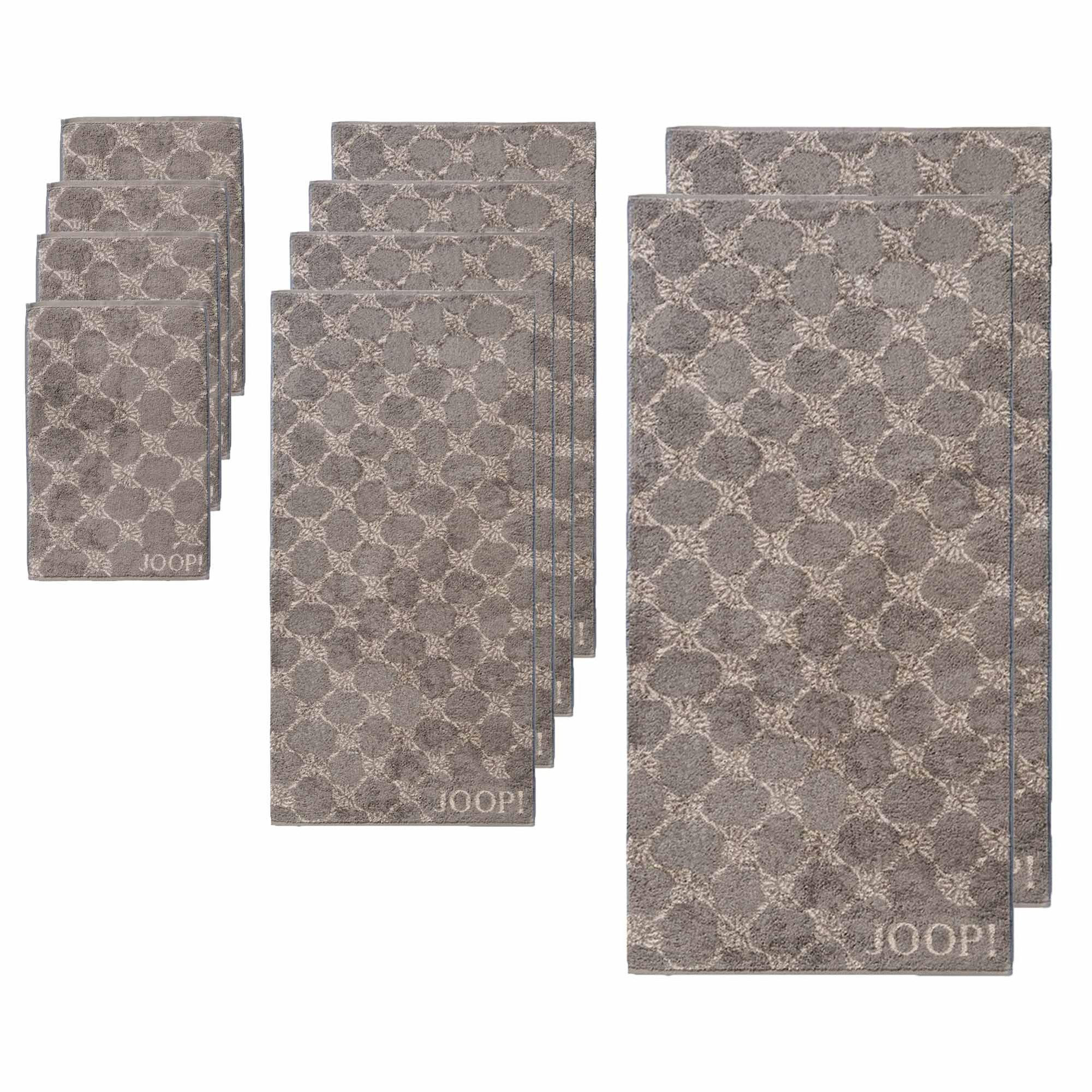 HANDTUCH Unisex Braun Baumwolle 10er Pack - Braun, Textil (100/50cm) - Joop!