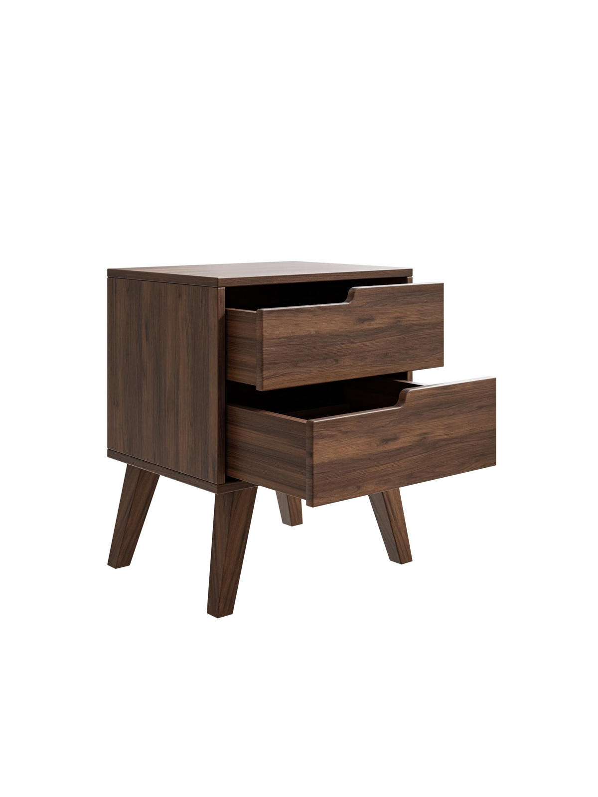 NACHTTISCH Solvo 45x55x40 cm - Modern Nachtschrank zum Schlafzimmer - EIN praktischer Commode aus Spanplatten - Braun - Braun, Holzwerkstoff (45/55/40cm) - Chilly