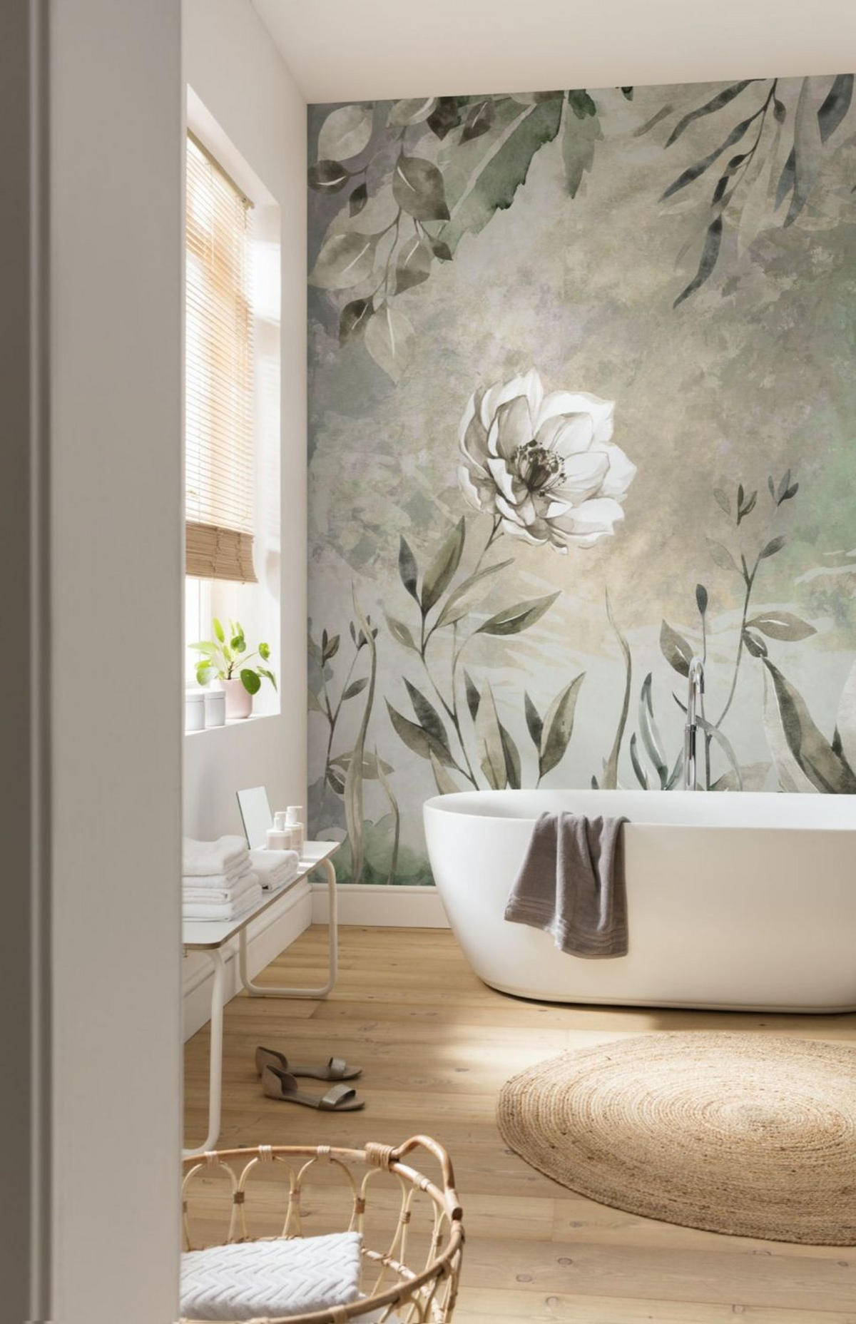 FOTOTAPETE Blumen 300 x 280 cm - Pink, Papier (300/280cm) - Sanders & Sanders