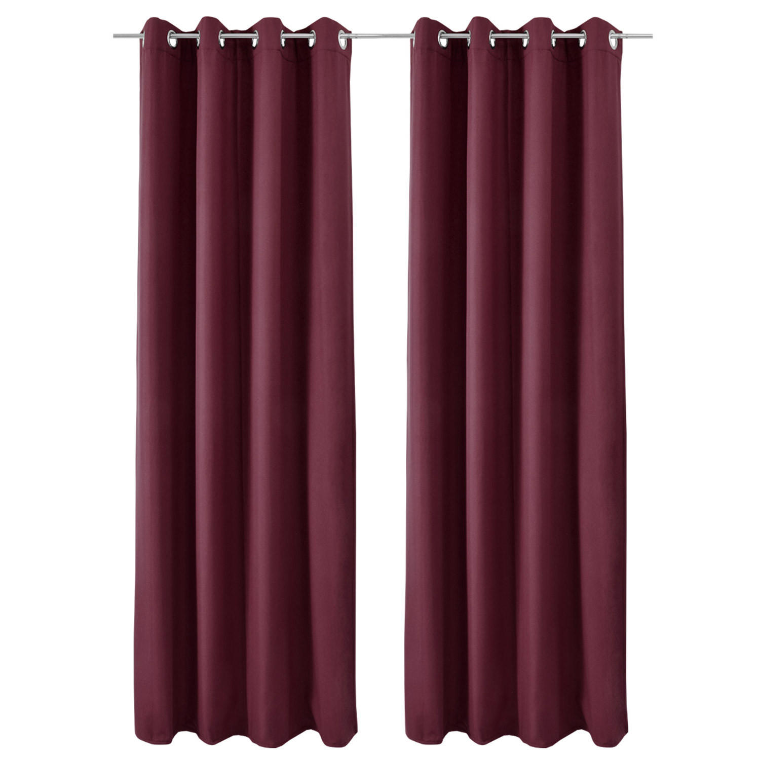 Beautissu Vorhang Bordeaux 140x245x1 cm