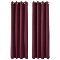 VORHANG Amelie TO mit Öse 140x245cm Bordeaux (2tlg) - Bordeaux, Textil (140/245/1cm) - Beautissu 