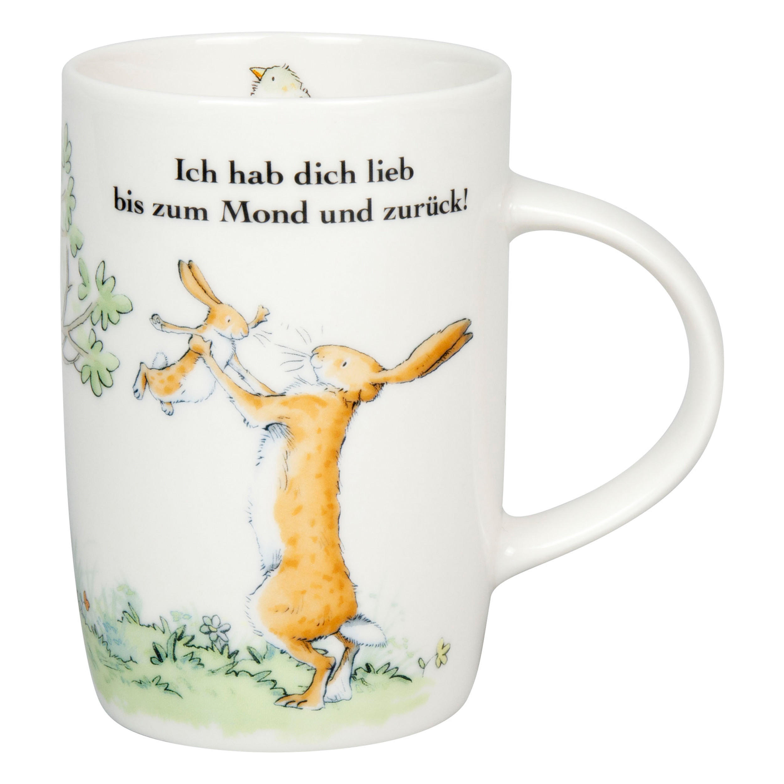 KAFFEEBECHER Ich hab dich lieb bis zum Mond - Naturfarben, Keramik (0.6L) - Könitz