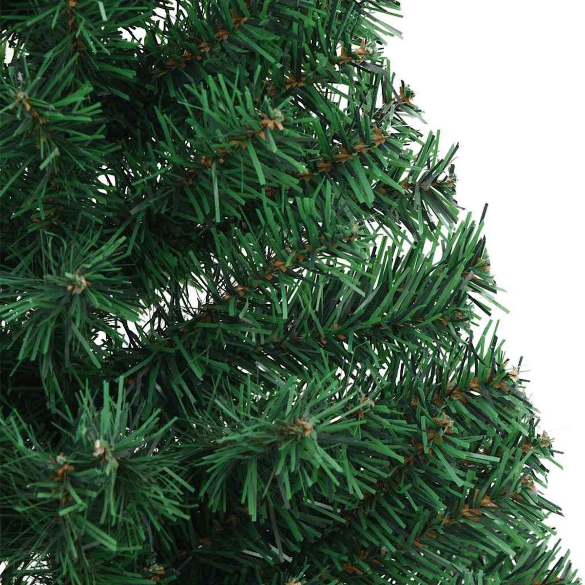 HALB-WEIHNACHTSBAUM Künstlicher Mit Ständer Grün 120 Cm Pvc - Grün, Kunststoff (120cm) - vidaXL