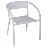 STUHL, weiß, 30x46x54cm - Weiß, Metall (30/54/46cm) - Wanderlust