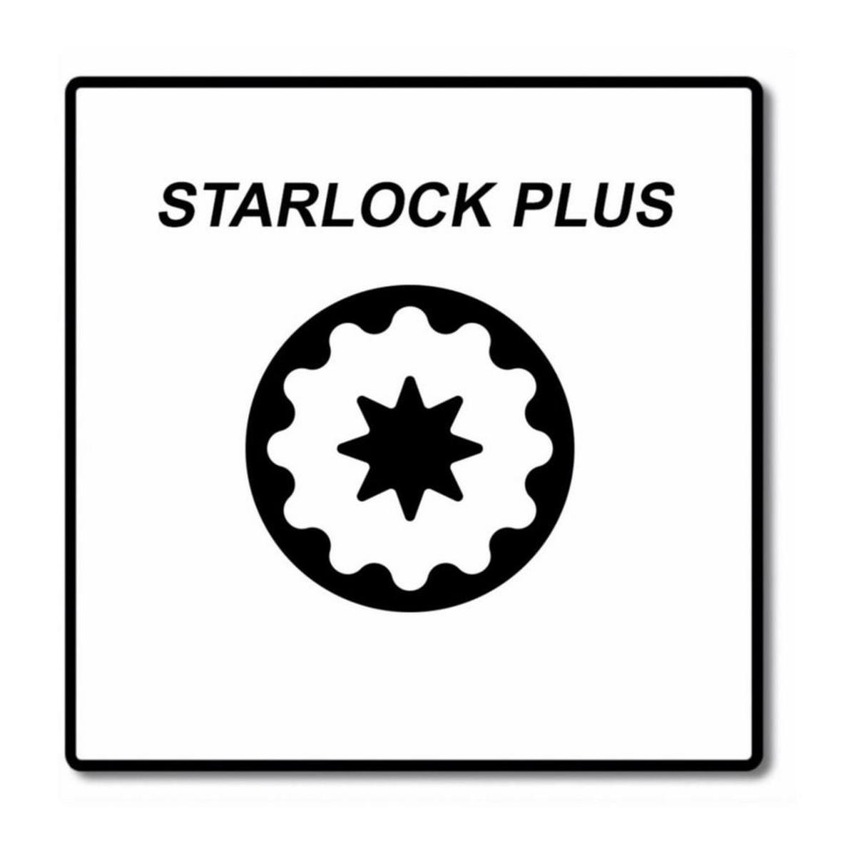 FEIN E-Cut Precision Starlock Plus Sägeblatt 50x65 mm 3 Stück ( 63502127220 ) HCS - Multicolor, Kunststoff (21/65/1.8cm) - FEIN