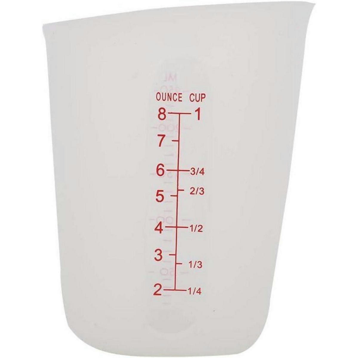 MESSBECHER Silikon 250 ml - Transparent, Kunststoff (0.25L)