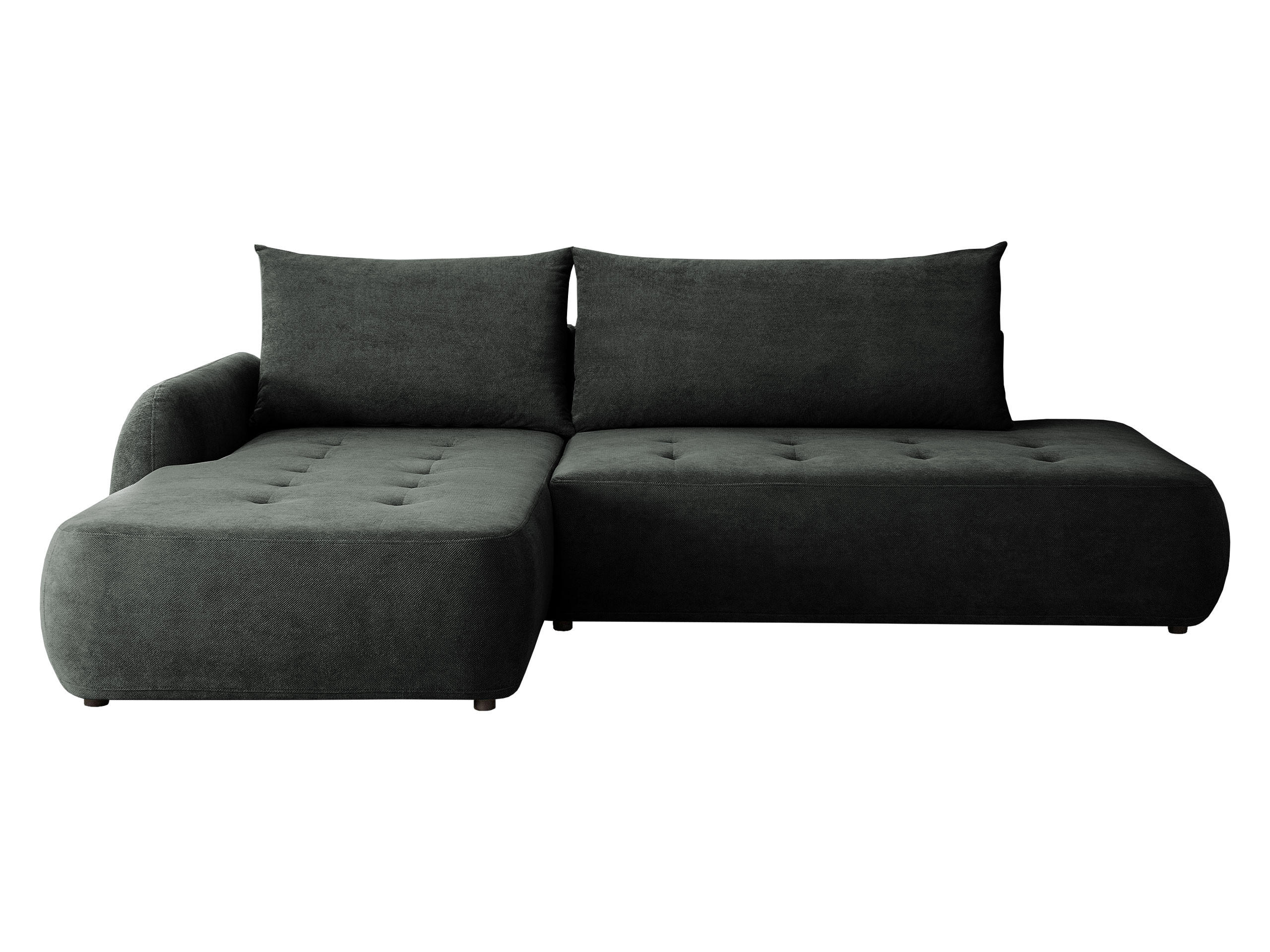 COLTAR Bueno I, Stanga - gri închis/negru, material textil/lemn (300/185cm) - MIRJAN24