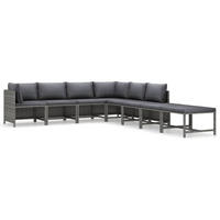 GARTENSET Reidinger 8-teilig - Grau, Metall - Nettlife
