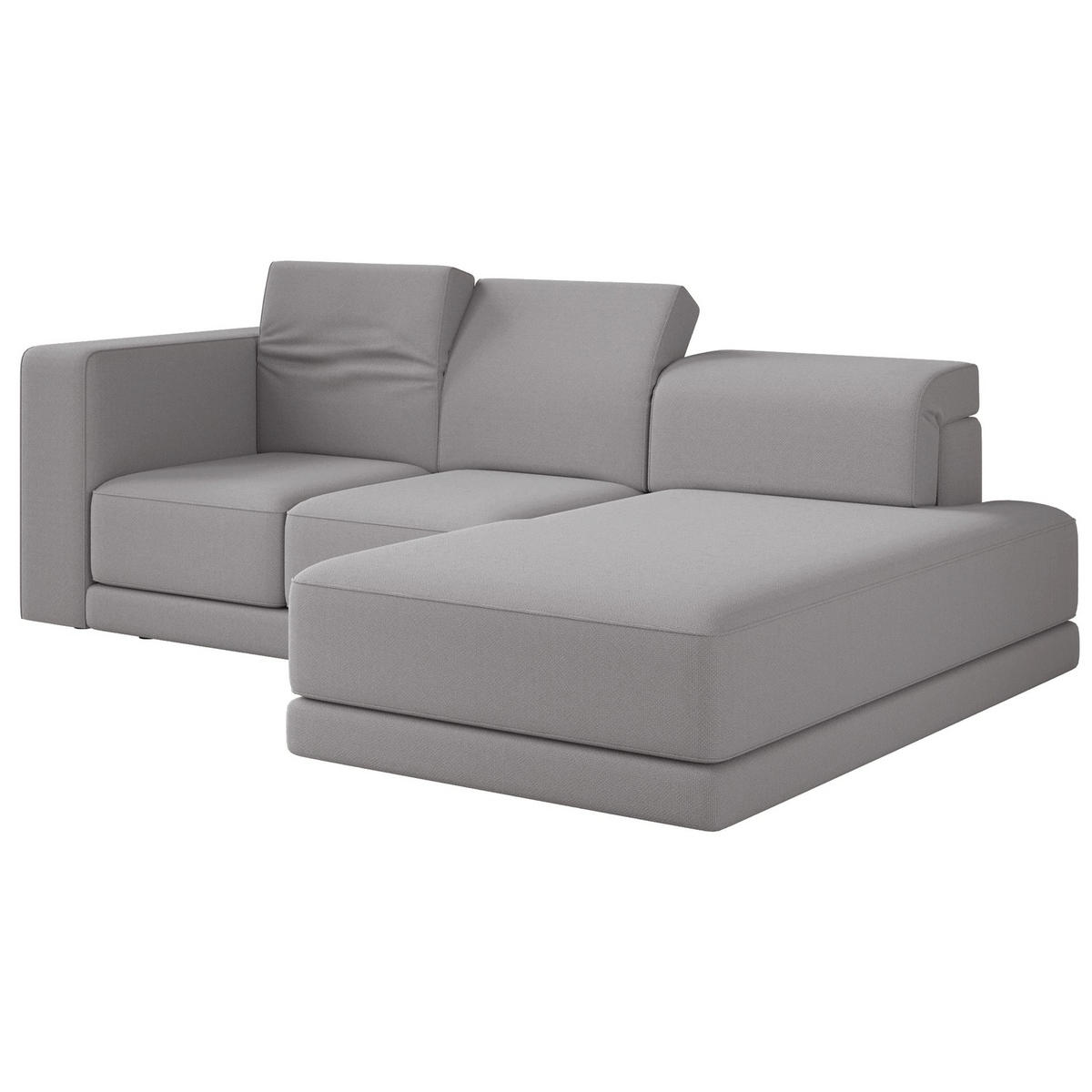 ECKSOFA Novals L-Form, 4-Sitzer, rechts 278 cm - Schwarz/Grau, Holz/Kunststoff (168/278cm) - Selsey