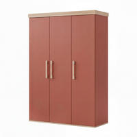 KINDERKLEIDERSCHRANK Jimmy Mauve - Eichefarben/Mauve, Holzwerkstoff (138/195/53cm) - Roba
