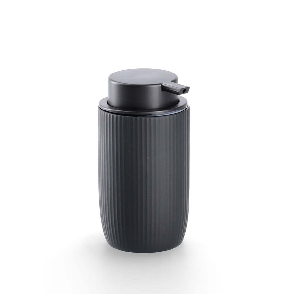 BADACCESSOIRES - Keramik Schwarz, 4-teiliges Set - Schwarz, Keramik (10/36.5/10cm) - Zeller Present