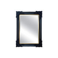 WANDSPIEGEL - 79cm x 1cm - Eukalyptus - schwarz - ATALAYA - Schwarz, Holz (79/109/1cm) - Vente-Unique