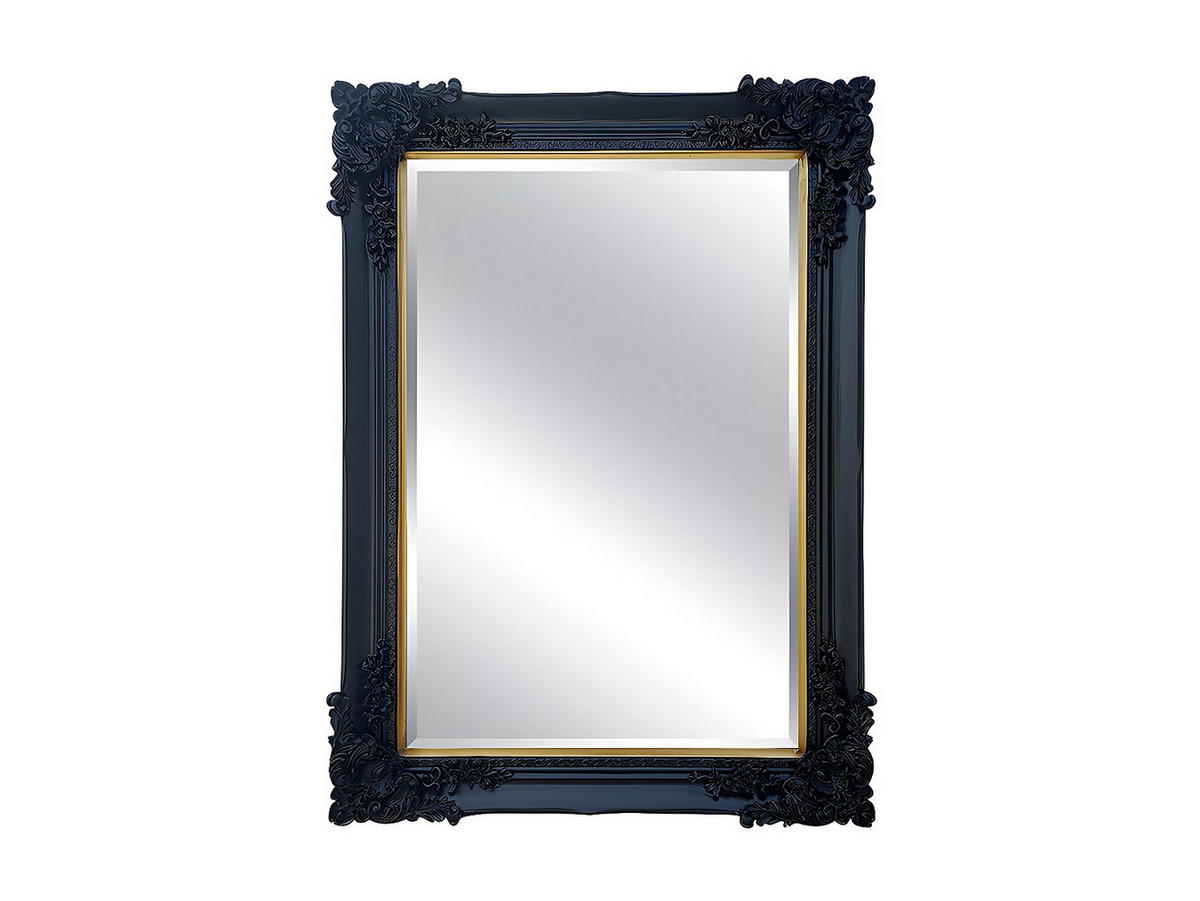 WANDSPIEGEL - 79cm x 1cm - Eukalyptus - schwarz - ATALAYA - Schwarz, Holz (79/109/1cm) - Vente-Unique