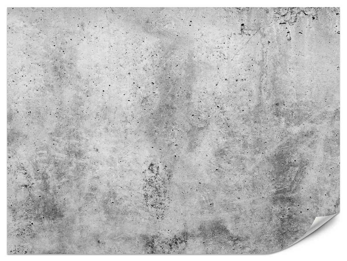 FOTOTAPETE Grauer Minimalistischer Beton Industrial Modern Loft 350x256 - Grau, Papier (350/256cm) - Muralo